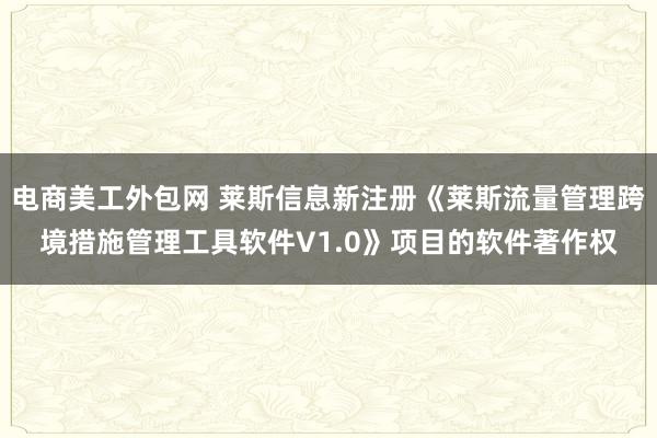 电商美工外包网 莱斯信息新注册《莱斯流量管理跨境措施管理工具软件V1.0》项目的软件著作权